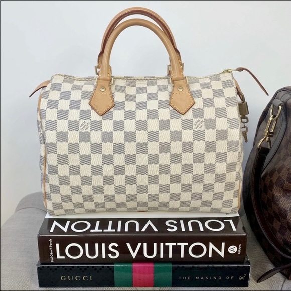 Louis Vuitton Handbags - 🦋✨AZUR SPEEDY✨🦋 Auth Louis Vuitton Damier 30 Bag
